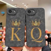 ราคา แฟชั่นปลอกสีดําสําหรับ Apple iphone SE 4 2 3 เคสโทรศัพท์มงกุฎจดหมายเริ่มต้นป้องกัน Soft Shell สําหรับ Apple SE3 ปกหลังสําหรับ SE2 SE4 กรณี Capa ที่อยู่อาศัยกันชน (46652476582)