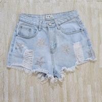 ราคา กางเกงยีนส์ ขาสั้น มือ✌️ปักวิ้งๆลายดาว (28475436086)