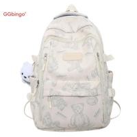 ราคา กระเป๋าเป้สะพายหลังลายหมีผู้หญิงผู้ชายแฟชั่นเกาหลีกระเป๋านักเรียนหญิงนักศึกษาวิทยาลัยเรียบง่ายความจุขนาดใหญ่กลางแจ้ง Trave (26588218451)