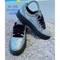 ราคา มือสองสภาพใหม่ Kappa silver black Size 36/23cm (46600826139)