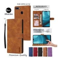 ราคา Leather Flip Cover OPPO A11K Wallet Case Leather - Casing Flip Cover Case Wallet Leather Flip Case (46004520607)