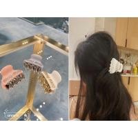 ราคา ของแท้ MIU MIU ผู้หญิง rhinestone ตกแต่งตัวอักษรโลโก้ฉลามคลิปผม Gripper คลิป (20183777632)