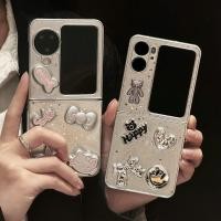 ราคา เคสโทรศัพท์แบบพับได้สําหรับ Oppo Find N2 N3 Flip Electroplated กาวหยดโบว์ KT สร้อยข้อมือเคสโทรศัพท์ tpu แบบแข็ง (24392903319)