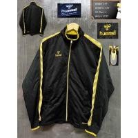 ราคา เสื้อวอร์ม Hummel มือสอง แท้ แบนด์จาก Denmark เหมาะสำหรับผู้ชาย เสื้อสีดำ แถบทอง (20936913529)