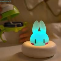 ราคา SEVENHOME3E โคมไฟกระต่าย, ไฟกลางคืนกระต่ายการ์ตูนแสงอ่อน, ไฟ LED สร้างสรรค์สี่สีซิลิโคน Pat โคมไฟเด็ก (56754324662)