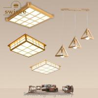 ราคา ️ขายดี️ # ขาย # โคมไฟเพดาน นํา สไตล์วินเทจโมเดิร์น โคมไฟเพดานไม้ สําหรับห้องนอนและทางเดินพร้อมรีโมทคอนโทรล HSCX (46752883915)