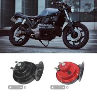 ราคา EDB * Universal 300DB Snail Double Horn 12V Air Electric Horns แตรโลหะชุดสําหรับ Enhanced Safety บนรถจักรยานยนต์รถยนต์ Bik (26793949286)