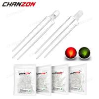 ราคา 100 ชิ้น 3 มิลลิเมตร Bicolor สีแดงสีเหลือง-สีเขียว LED ไดโอด DIP Light Emitting โคมไฟหลอดไฟทั่วไป Anode Cathode Clear กระจายเลนส์อิเล็กทรอนิกส์ (53802253843)