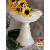 ราคา พานไม้สีขาว 10นิ้วสูง10 นิ้ว 12นิ้ว 12นิ้ว ไม้จามจุรี พานขันบัว พานเจ้านาง พานขันดอก พานไม้กลึง พานขันดอก พานเอนกประสงค์ (5691811836)