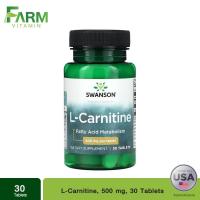 ราคา Swanson, L-Carnitine, 500 mg, 30 Tablets (42601378486)