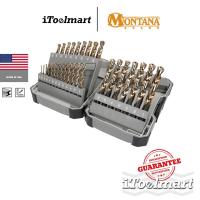 ราคา MONTANA MB-64870 Black & Gold oxide coating ชุดดอกสว่านเจาะเหล็ก จำนวน 29 ชิ้น ก้านสามเหลี่ยม (15894347064)