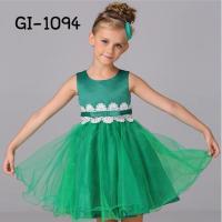 ราคา ชุดราตรีเด็กผู้หญิงสีเขียว ใส่ออกงาน แขนกุด แต่งลูกไม้รอบเอว คาดโบว์สีเขียว S.130 (8215235962)