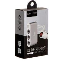 ราคา ที่ชาร์จในรถ HOCO Z13 LCD ONE-PULL-THREE แท้ (12848250976)