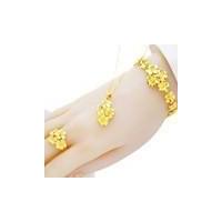 ราคา หมั้นเครื่องประดับฮาร์ดแวร์ปลอมเวียดนามทรายทองสร้อยคอหญิงสร้อยข้อมือนิ้วยาวไม่ซีดจางโลหะผสมทองแดงจําลองเครื่องประดับ (49703057219)