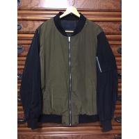 ราคา Bomber Jacket สีเขียวทหาร-ดำ (7245206186)