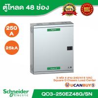 ราคา Schneider Electric - ตู้โหลดเซ็นเตอร์สแควร์ดี แบบเมนเบรกเกอร์ รุ่น 48 ช่อง 3 เฟส 4 สาย - QO3-250EZ48G/SN - ชไนเดอร์ (15390099960)