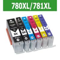ราคา Canon PGI 780 CLI 781 หมึก PGI 780XL CLI 781XL ดำ PGI780XL CLI781XL ตลับหมึกรีฟิลสำหรับ TS8270 TS8370 TS6370 TS8170 (3044735556)