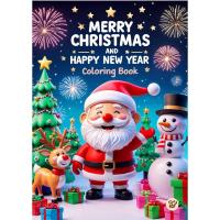 ราคา สมุดระบายสี เกรดพรีเมี่ยม ธีม Merry Christmas and Happy New Year กระดาษหนา210แกรม เล่มใหญ่สุดคุ้ม (แถมสีไม้ฟรี!) (53801067563)