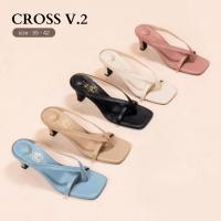 ราคา รองเท้าแฟชั่น รุ่น CROSS V.2 รองเท้าส้นสูง 2.5 นิ้ว (23189978719)