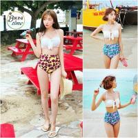 ราคา BikiniTime (M-XL) SB55 มี2สี บิกินี่ทูพีซ ชุดว่ายน้ำ บราลูกไม้ลายฉลุ กางเกงเอวสูง ชุดเที่ยวทะเล ชุดว่ายน้ำผู้หญิง (2458074038)