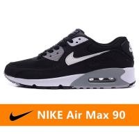 ราคา ของแท้ Nike Air Max 90 รองเท้าลำลองตาข่ายระบายอากาศ รองเท้าวิ่งเบาะลมคลาสสิก - สีดำ สีขาว (19543938397)