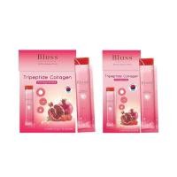 ราคา Bloss Jeli Aura Bright Booster Pomegranate Tripeptide Collagen 25g (เลือกขนาดได้) (12567687006)
