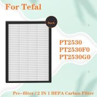 ราคา สําหรับ TEFAL Pure Air Essential PT2530F0 PT2530G0 PT2530 เครื่องฟอกอากาศ XD6220 XD6220F0 2 IN1 HEPA Filter + Active Carbon (49503388243)