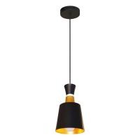 ราคา Lightmax โคมห้อย 042/222 ฝาชีเหล็ก สีนอกดำ ในทอง (27950429645)