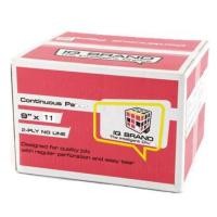 ราคา กระดาษต่อเนื่อง9x11นิ้ว 2ชั้น ไม่มีเส้น 1กล่อง1,000 ชุด IQ Brand (7735003040)