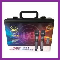 ราคา ไมค์โครโฟน ไมค์ลอยแบบพกพา ชุดรับ-ส่งไมโครโฟนไร้สาย ไมค์คู่แบบมือถือ Wireless Microphone UHFปรับความถี่ได้ (5763560777)
