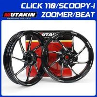 ราคา MUTAKIN ล้อแม็ก 801 RIM ล้อแม็กคลิก สำหรับHONDA CLICK110 SCOOPY MOOVE SCOOPY-I BEAT ZOOMER Airblade ICON 1.85*2.15-14 (27216067911)