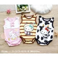 ราคา บอดี้สูทเด็กหญิง ลายคิตตี้น่ารักๆ เซ็ต3ชุดตามภาพ (11570644689)