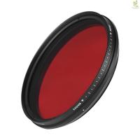ราคา FOTGA 77mm Adjustable Infrared Filter IR Pass X-Ray Lens Filter Variable from 530nm to 750nm Compatible with DSLR Camera (23735696724)
