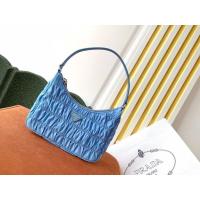 ราคา Prada Handbag แบบคลัทช์ดีไซน์ flap มีสายโซ่ กระเป๋าสะพายข้าง สไตล์หรูหรา (56354410060)