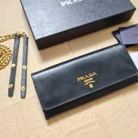 ราคา PRADAกระเป๋าสตางค์ใบยาวแท้อุปกรณ์ครบ (22156104397)