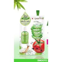 ราคา smooto tomato aloe snail white & acne sleeping serum (363939162)