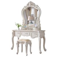 ราคา โต๊ะกระจกเจ้าหญิง โต๊ะเครื่องแป้งสไตล์หลุยส์วินเทจ ขนาด120ซม. พร้อมเก้าอี้นั่งทั้งชุด สีขาวครีม (42158471357)