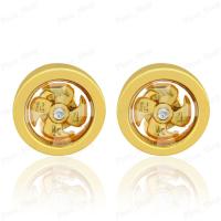 ราคา ต่างหูแชกงหมิว ประดับเพชรCZ กังหันหมุนได้ ต่างหูเสียบ รุ่น ER-110 (20568443886)