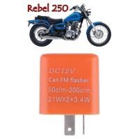 ราคา รีเลย์ไฟเลี้ยว Honda rebel 250 ฮอนด้า รีเบล 250 สามารถปรับจังหวะให้กระพริบเร็วขึ้นหรือช้าลงได้ เพิ่มตัวตานธานพิเศษ (20295039455)