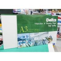 ราคา กระดาษวาดเขียนเดลต้า Delta A3 100 ปอนด์ ชนิดหยาบ (15 แผ่น) (2143810384)