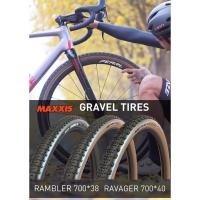 ราคา ยางนอกขอบพับ Maxxis Rambler 700x38c และ Ravager 700x40c. (26851262654)