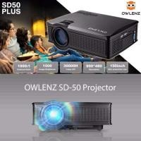 ราคา OWLENZ Projector SD50 PLUS BY Mastersat ความชัด 800x480 ความสว่าง 1500 Lumens รองรับได้มากกว่า 150 นิ้ว (2301382547)