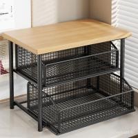 ราคา ชั้นวางเดสก์ท็อปชั้นเก็บของสองชั้นพร้อมลิ้นชักสํานักงานชั้นวางขนาดเล็กเครื่องถ่ายเอกสารเครื่องพิมพ์เดสก์ท็อป KPED (56351908659)