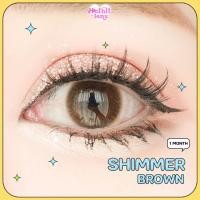 ราคา Candylens คอนแทคเลนส์กริตเตอร์ รุ่น Shimmer สีน้ำตาล พร้อมส่งทั้งแบบปกติ และ ค่าสายตาสั้น (9412857623)