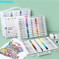 ราคา RIDGE 12/24/36/48/60 สีอะคริลิค Marker,วาดกันน้ํา Art ภาพวาด Markers ปากกา, Highlighter DIY หัตถกรรม Graffiti ภาพวาด Multicolor Markers แปรงปากกาชุด Journal (45702711615)