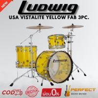 ราคา กลองชุด LUDWIG USA Vistalite Yellow Fab 3pc. กลองชุด 3ใบ (ไม่รวม hardware และฉาบ) [ผ่อน 0% 10เดือน] (29023429215)
