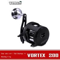 ราคา WEEBASS รอก - รุ่น VORTEX เบอร์ 200/201 (สีดำ) รอกตกปลา รอกเบท รอกกลม (1875786788)
