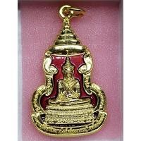 ราคา เหรียญพระพุทธนิมิตรพิชิตมาร วัดหน้าพระเมรุ ปี 2553 ลงยาแดง (25869994227)