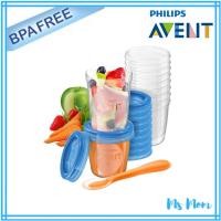ราคา Philips Avent Via Milk Collection Cup ถ้วยเวียชุดใหญ่ 20 ใบ (เล็ก 10, ใหญ่ 10, ช้อนซิลิโคน) (2680978604)