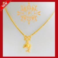 ราคา สร้อยคอทอง ชุบทองไมครอน 5 ไมครอน ลายกระดูกงูคั่นเม็ดกลม แถมฟรีจี้ปลาโลมา น้ำหนัก 2 สลึง ความยาว 18 นิ้ว (1319492839)